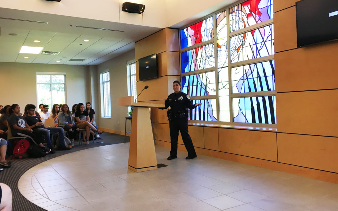 Mask Chapel kicks off Hispanic Heritage Month with police presentation
