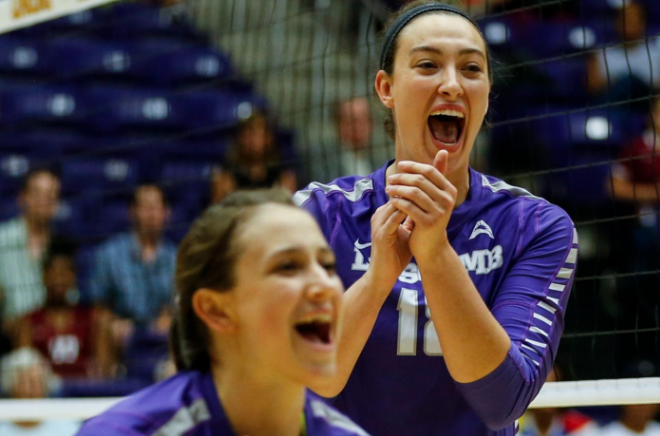 Women’s volleyball takes the cake again with second ASUN Tournament title