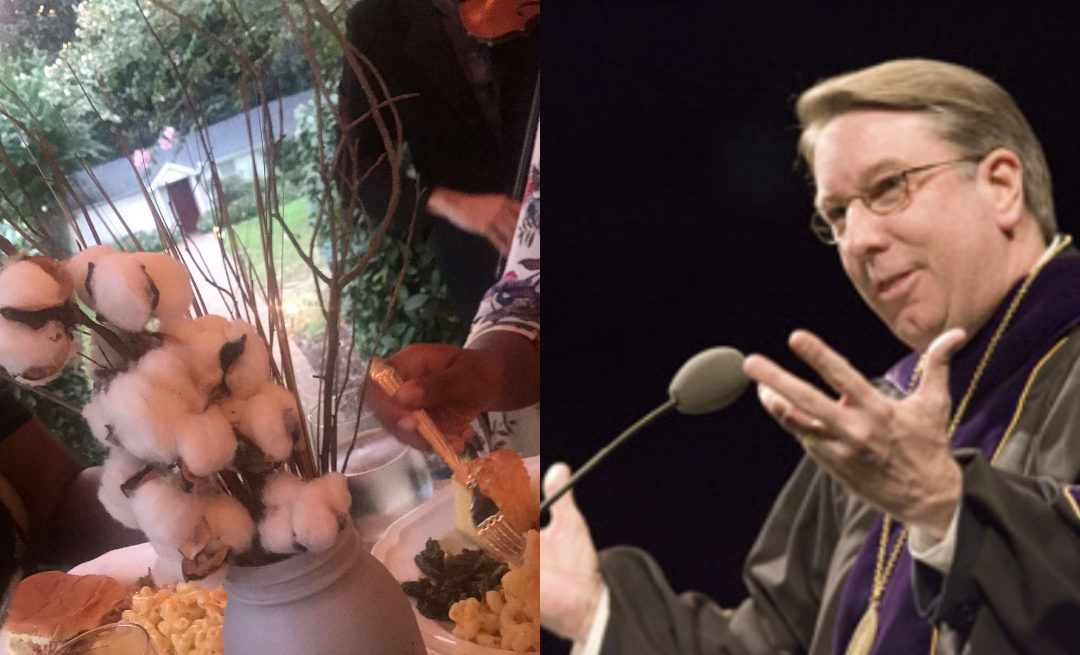 One month after apology for cotton stalk centerpieces, President Lowry offers reflection