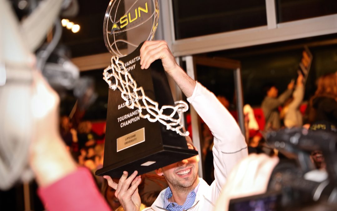 Men’s basketball team returns from ASUN championship photo gallery