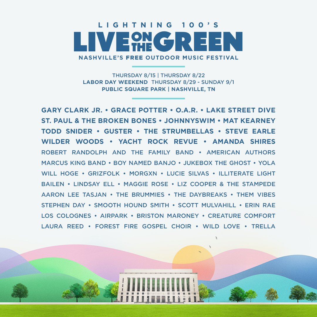 Check out the Live on the Green lineup Lumination Network